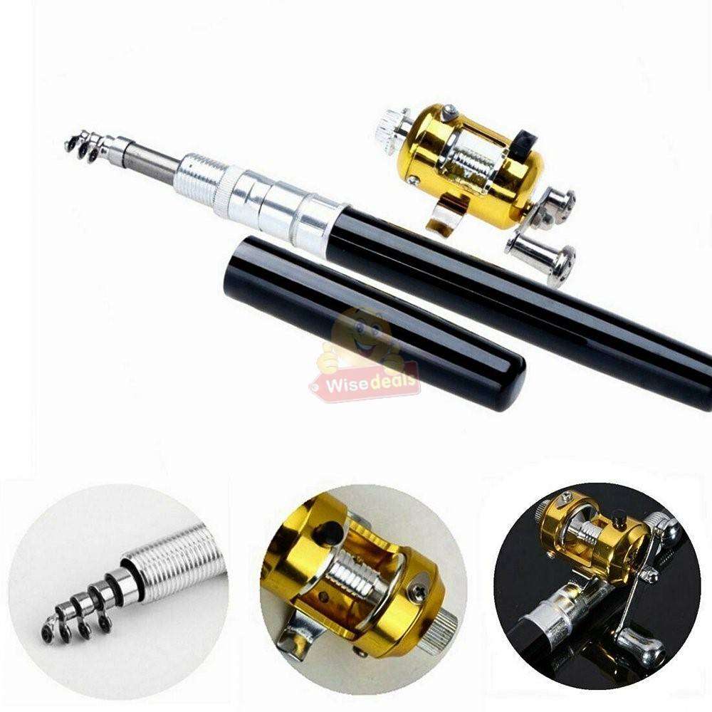 Aluminium Alloy Extendable Fishing Rod with Reel