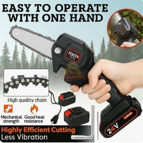 24V Lithium Battery Cordless Chainsaw Case Kit