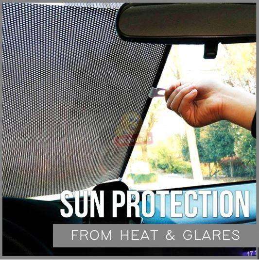 Retractable Car Windscreen Sunshade