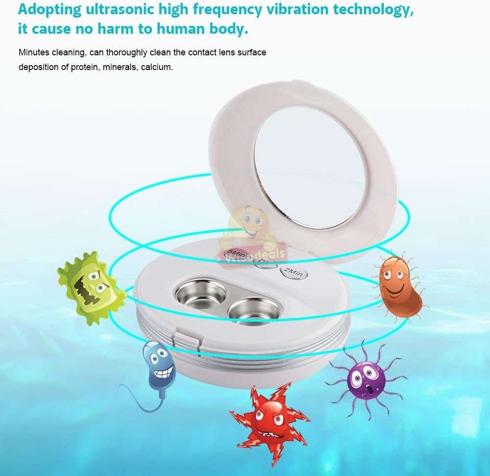 High-Frequency Ultrasonic Contact Lens Cleaner