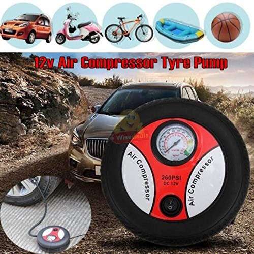 Portable Mini Air Compressor Auto Pump Car Sport Tyre Inflator