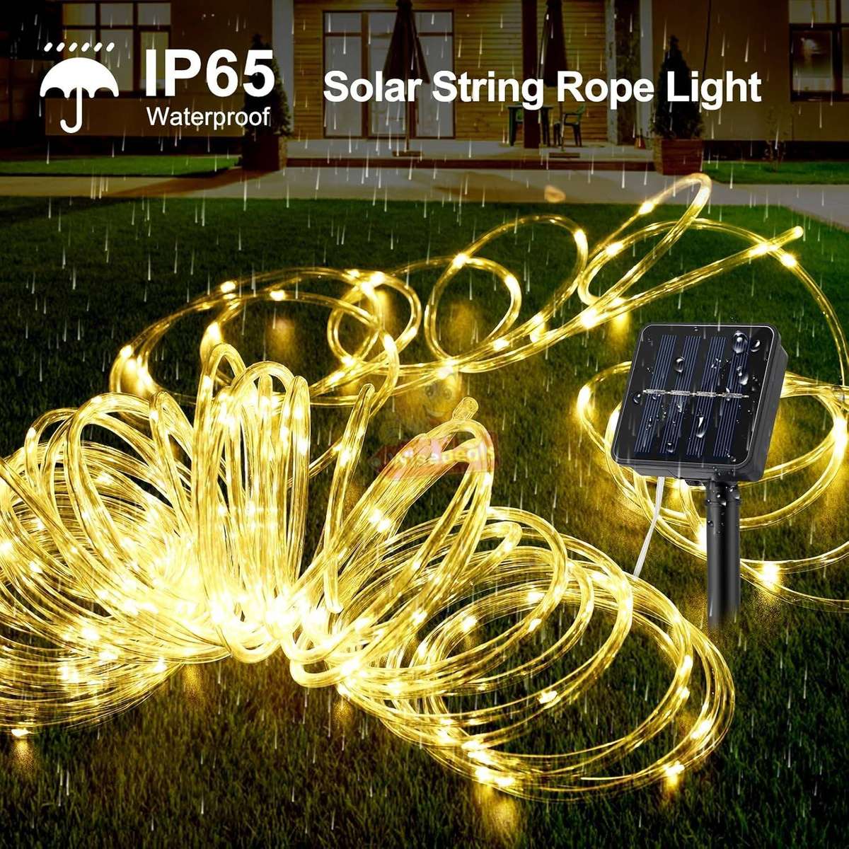 10m LED Solar String Tube Lights