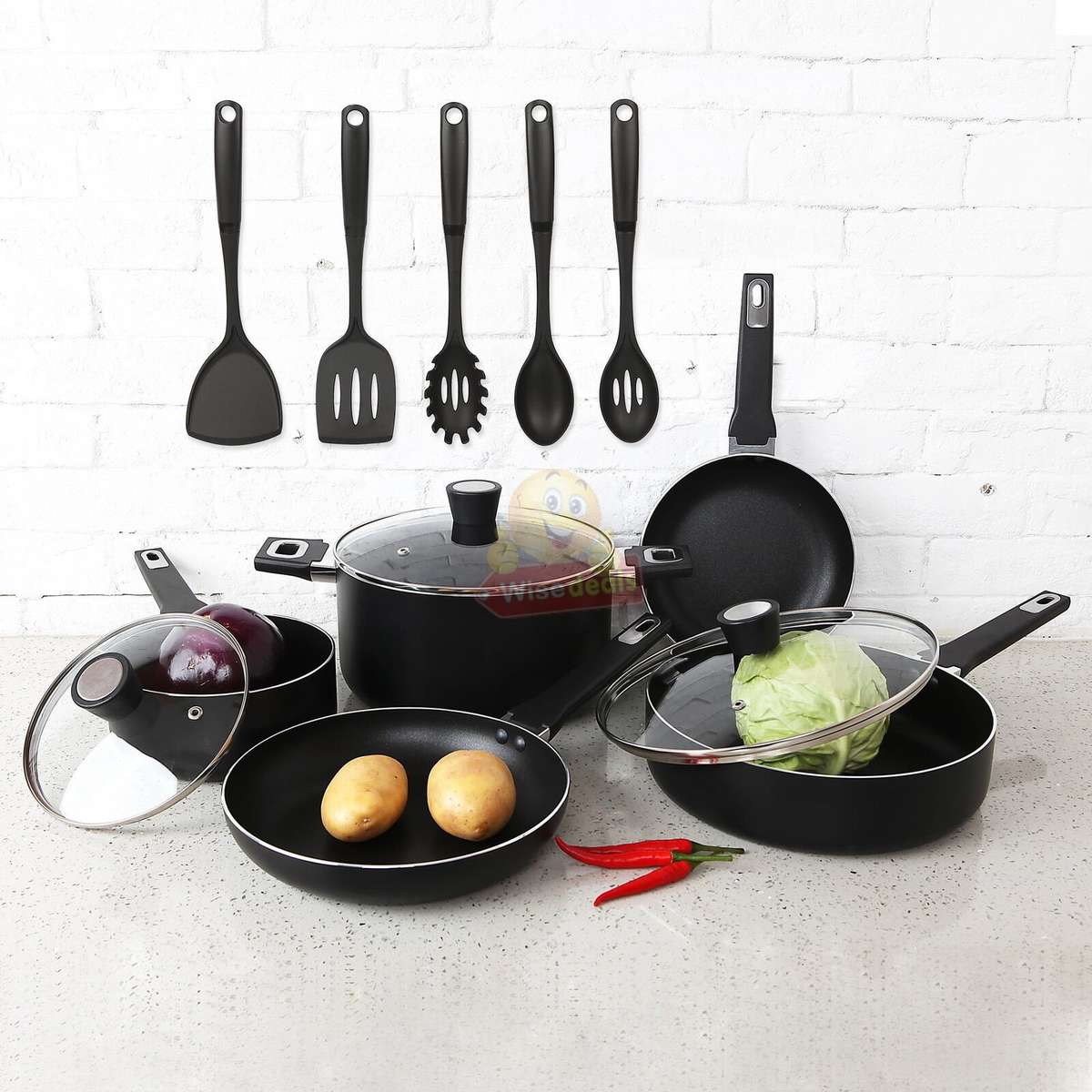 13 Piece Value Pack Cookware and Utensil Set