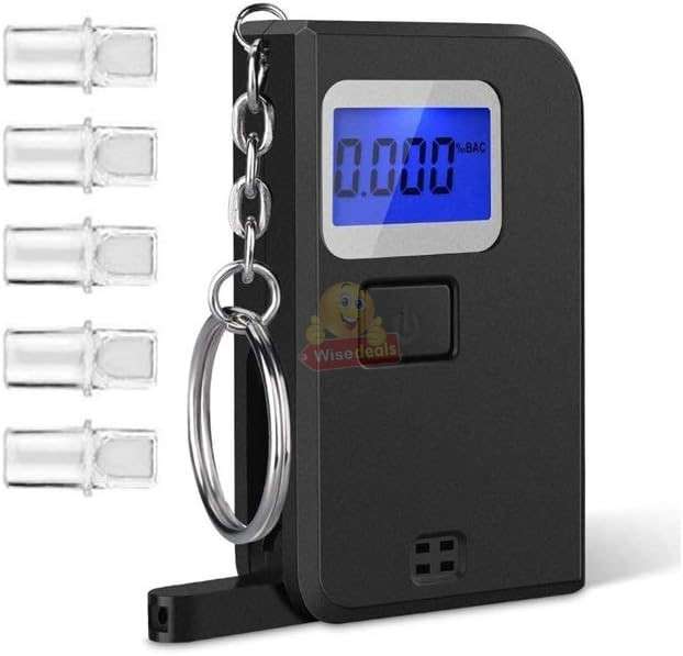 Portable Professional Breath Alcohol Detector with Digital LCD Display