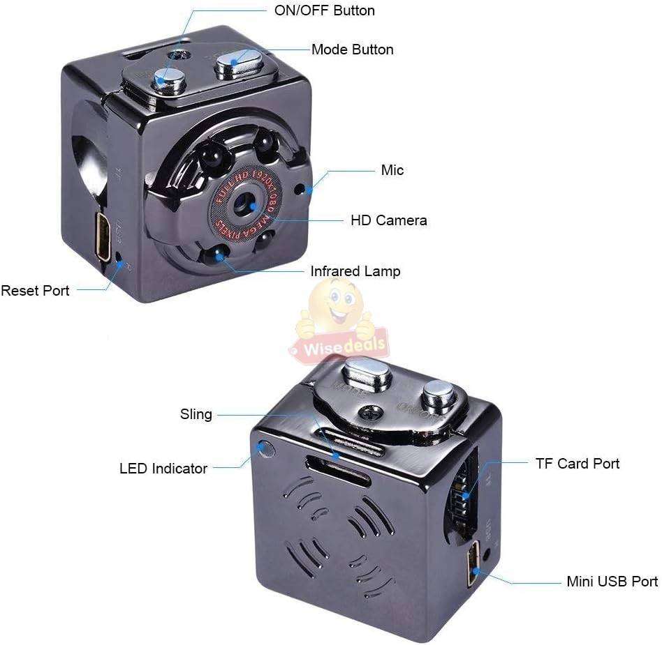 Mini DV Camera SQ8 1080P Full HD Wireless Motion Recorder
