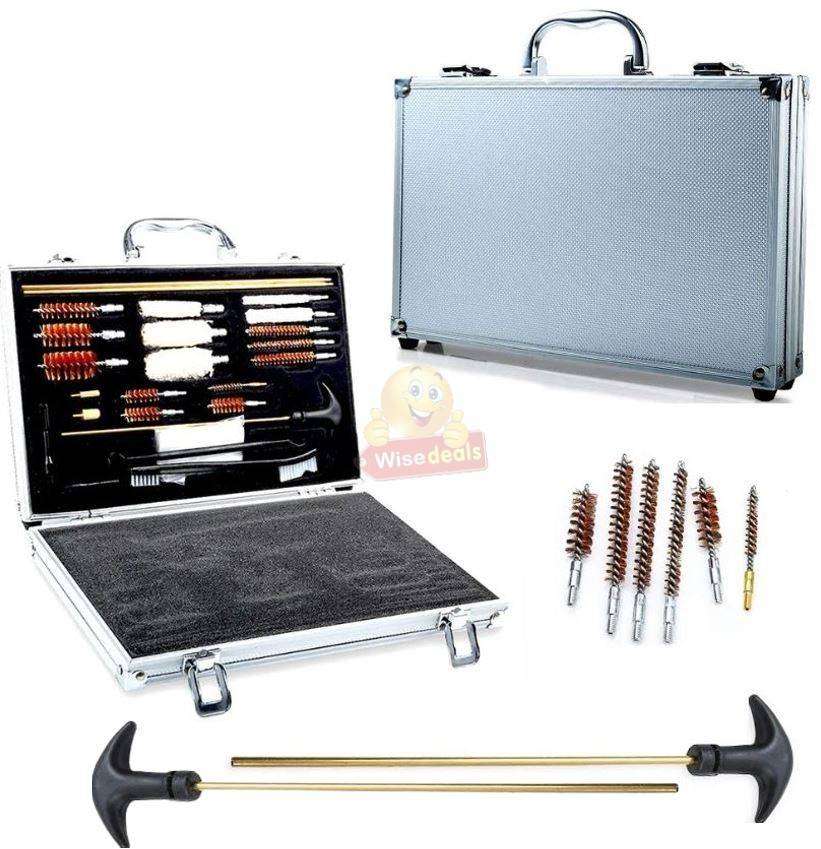 Complete Gun and Rifle Cleaning Kit in an Aluminium Protective Case