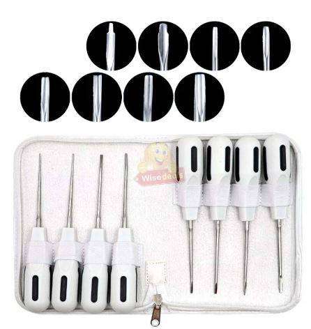 8pcs Dental Luxating Lift Elevators Capeador Curved Root Extracting Dentist Surgical Instruments