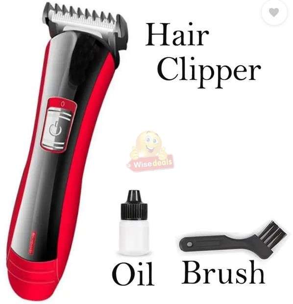 Professional Beard and Hair Trimmer Set in Black and Silver