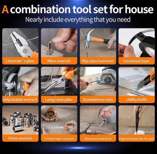 Professional 50 Piece Tool Set in Compact Case