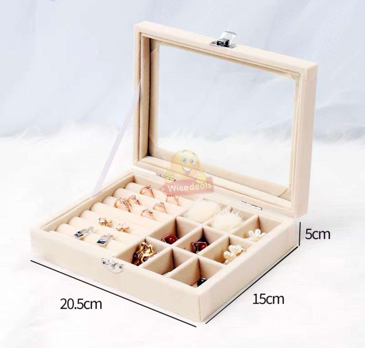 Exquisite Velvet Jewellery Box and Organizer for all you Jewellery - START R1 ONLY