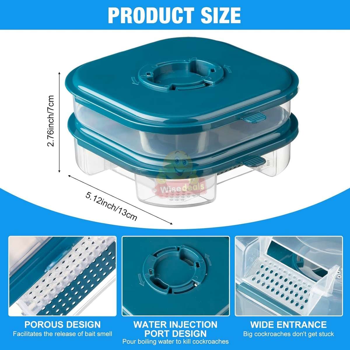 Reusable Double Layer Cockroach Harmless Trap for Home Garden