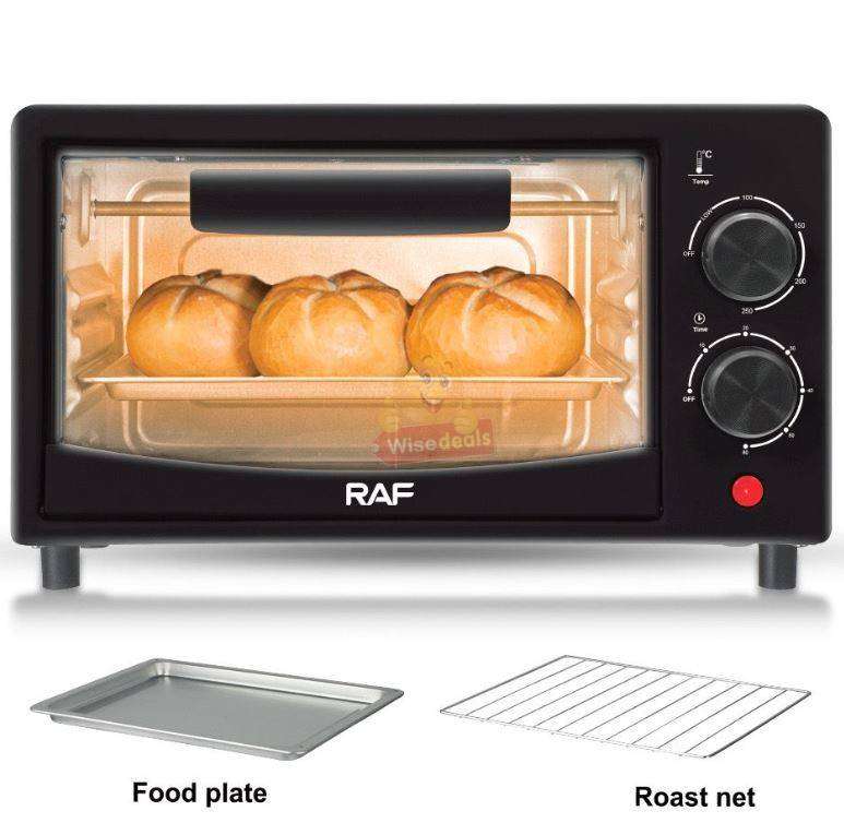 12L Electric Countertop Oven with Timer and Temperature Control 800W