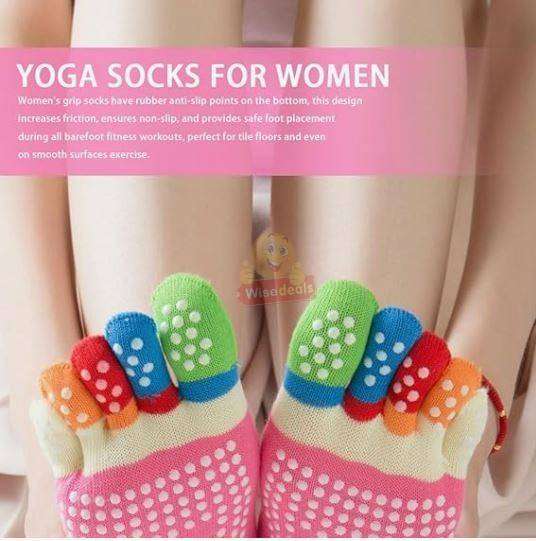 Non-slip Grip Winter or Yoga Toe Socks