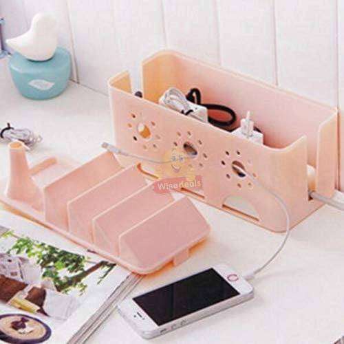 Cable Storage Box and Phone Stand
