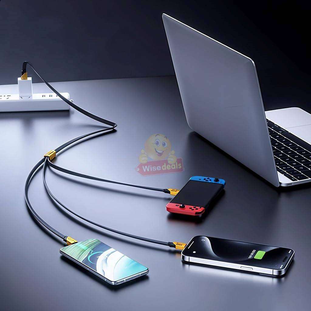 120W 3-IN-1 Fast Charging Data Cables