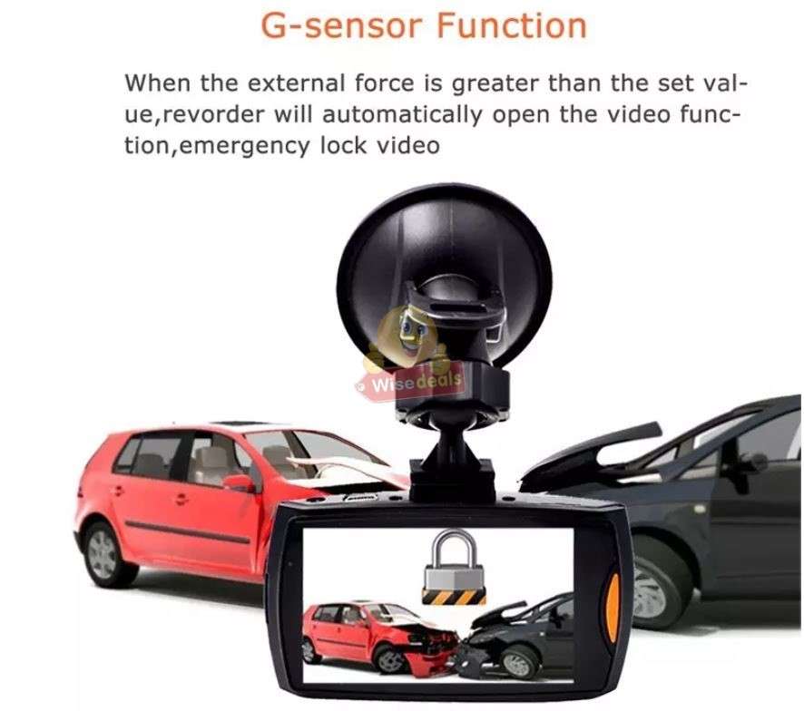 Car Dash Cam full HD with G-Sensor Motion Detection Loop-Cycle Recording