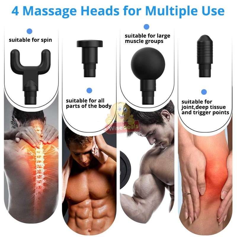 Muscle Fascia Massage Gun Reduce Muscle Stiffness Increase Blood Circulation Pain Relieve etc.