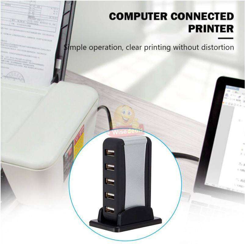 7 Port USB Hub with Stand and Power Supply