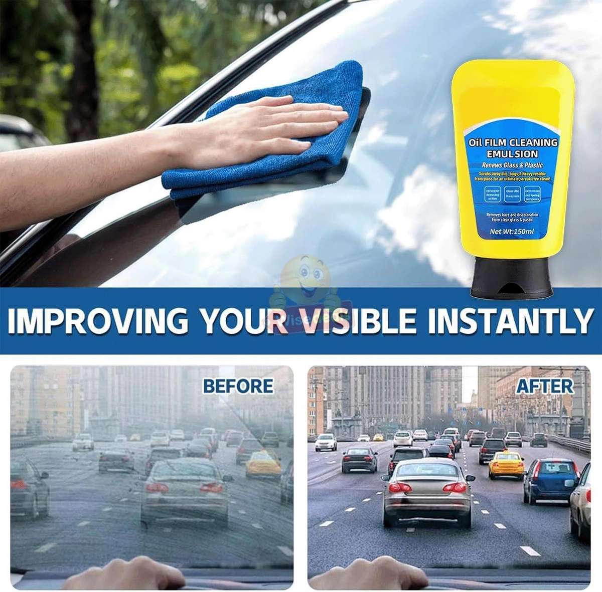 Windscreen and Window Oil Film Cleaner