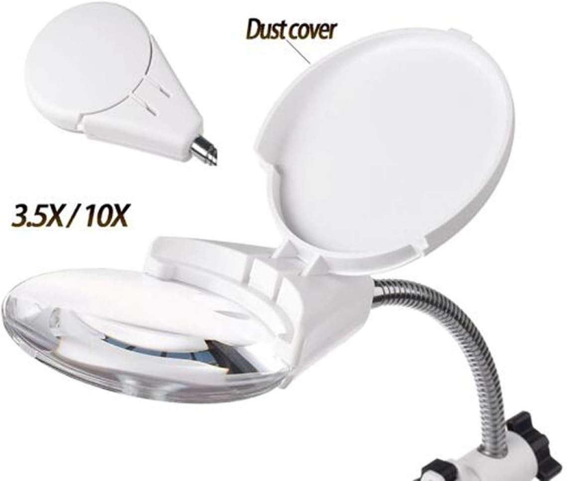 5 LED Light Auxiliary Lamp Soldering Stand Magnifier