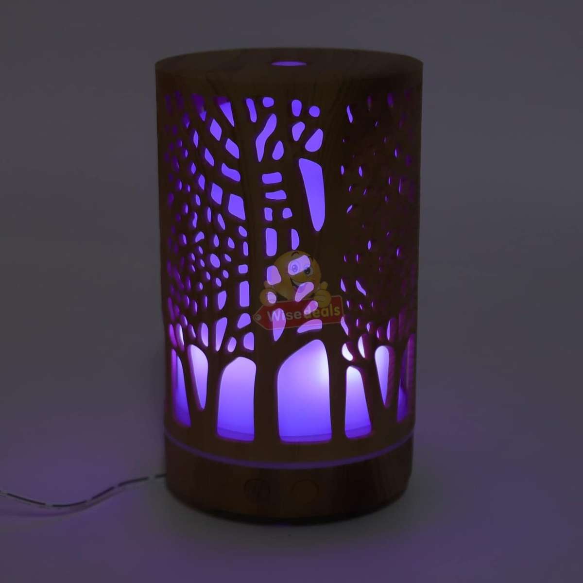 Wood Grain 7 LED Colour Light and Ultrasonic Humidifier Aroma Diffuser