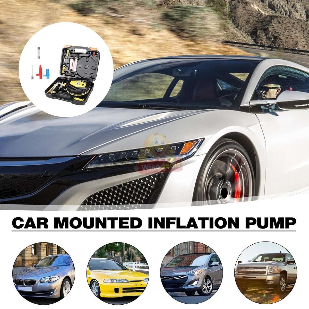 Air Compressor Tyre Inflator Accessory Kit