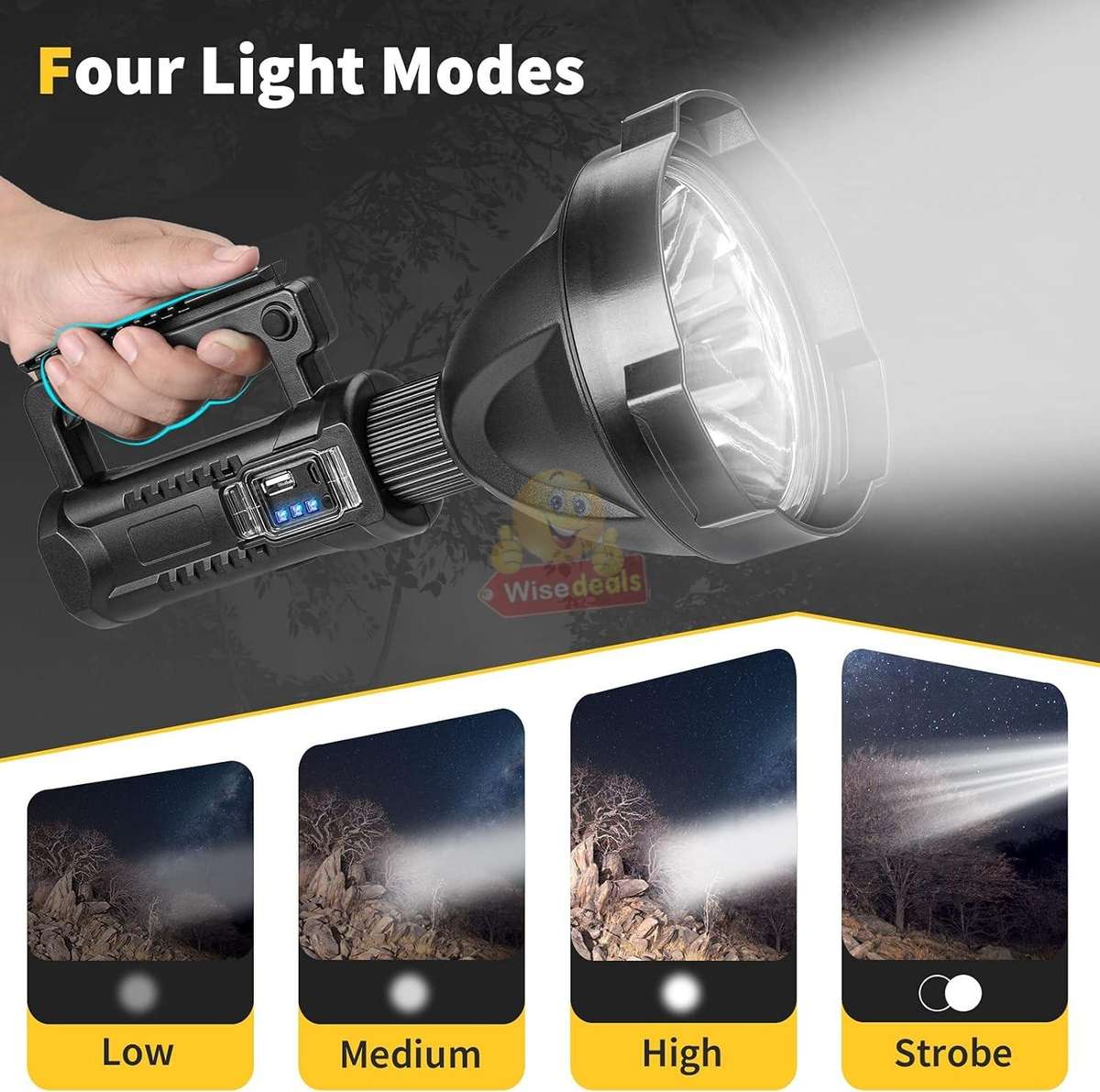 Large LED Search and Flash Light and Tripod