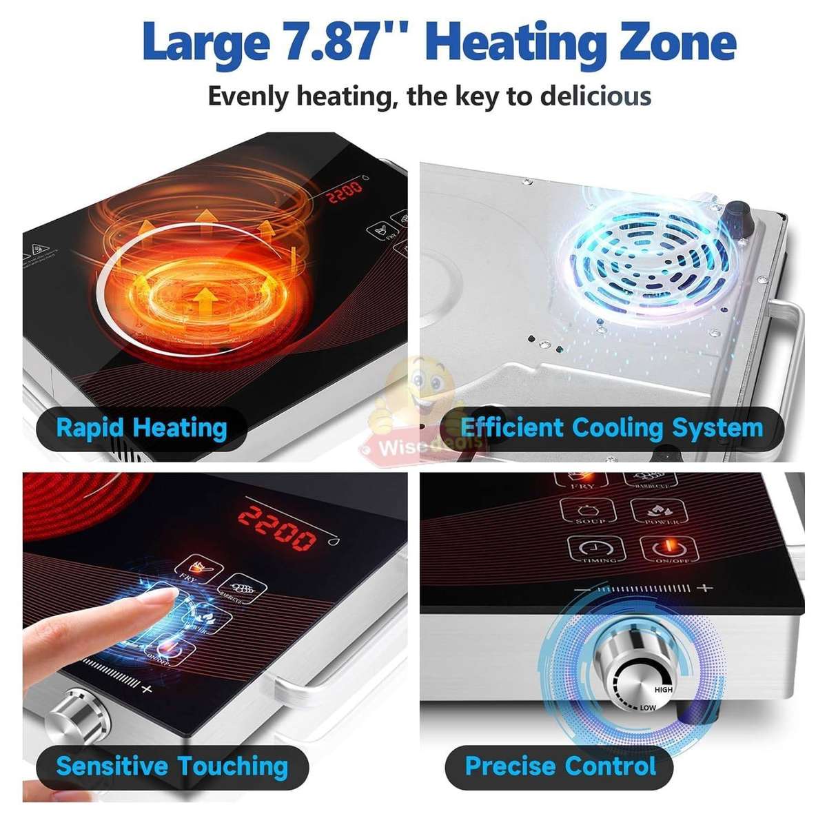 Electric Intelligent Halogen Infrared Induction Cooker