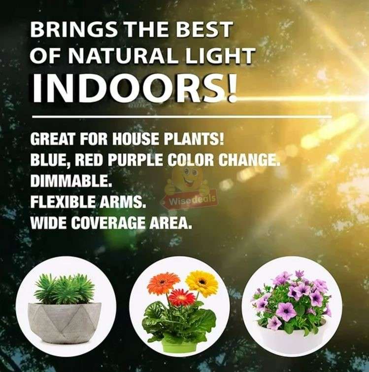 3 Adjustable Light Head LED Grow Light system