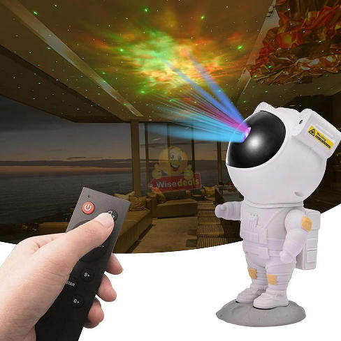 Astronaut Starry Sky Colourful Star Projector with Timer