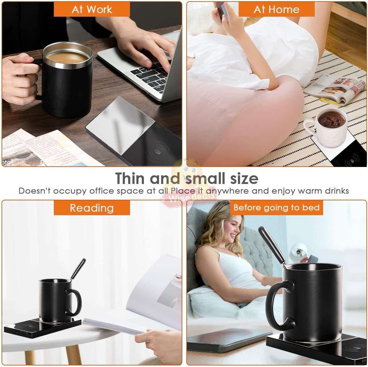 2-in-1 Wireless Charger and Coffee Cup Warmer