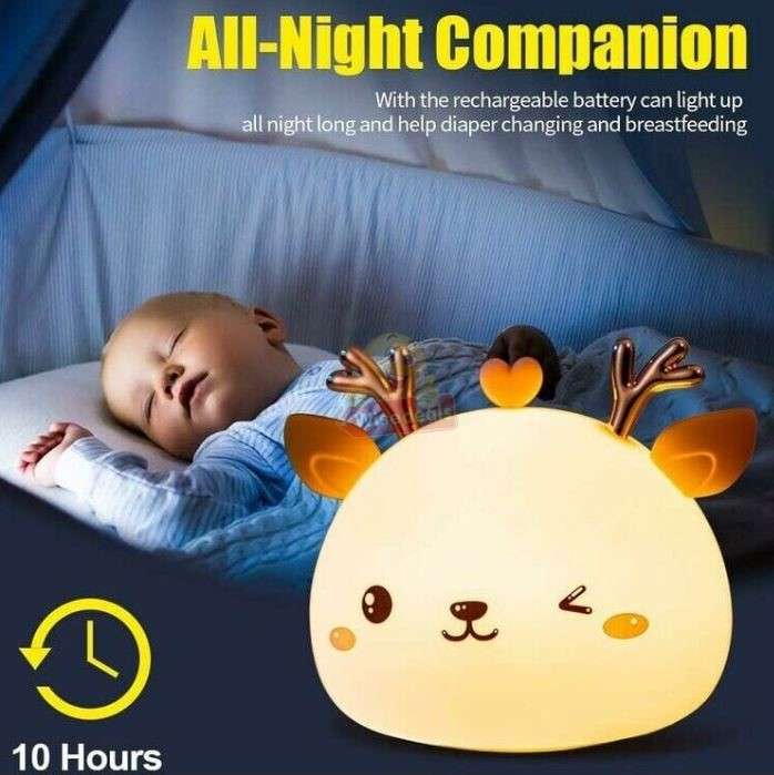 Silicone Soft Touch Bunny Night light Lamp
