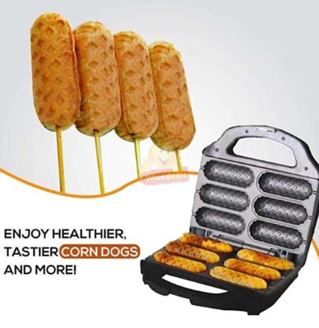 RAF Waffle Corn Hot Dog Maker 750watt