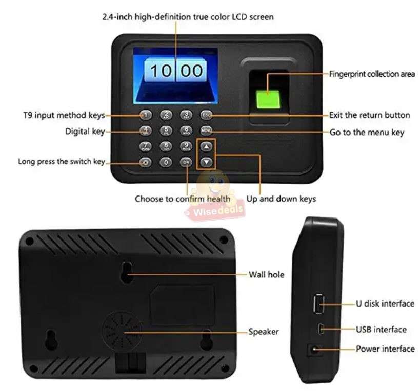 Biometric Fingerprint and Code Time Attendance System