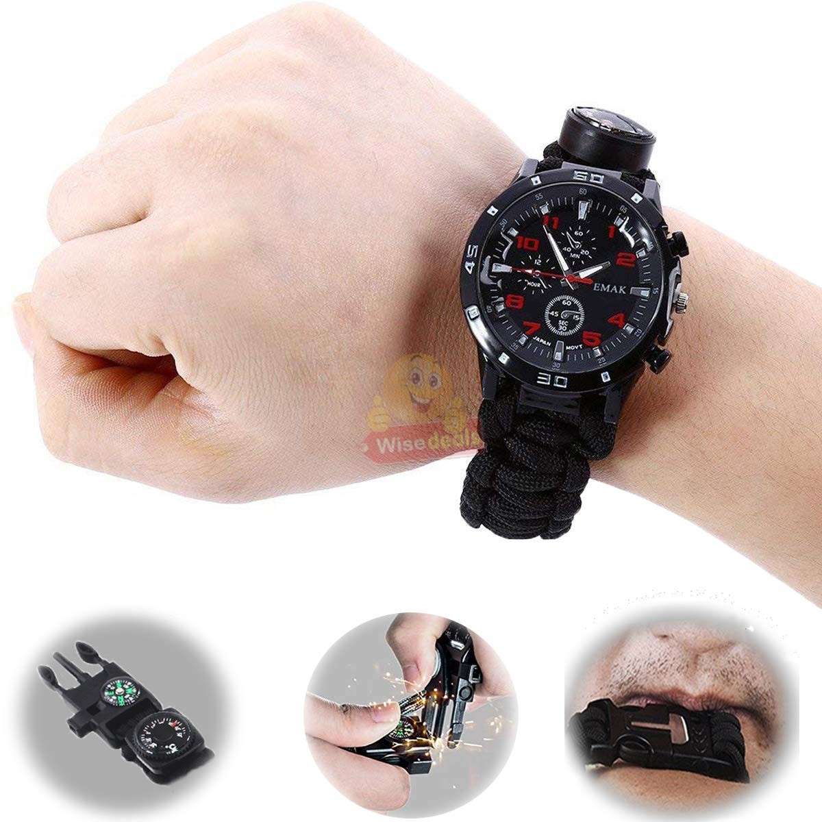 Survival Watch with lots of Features and Accessories