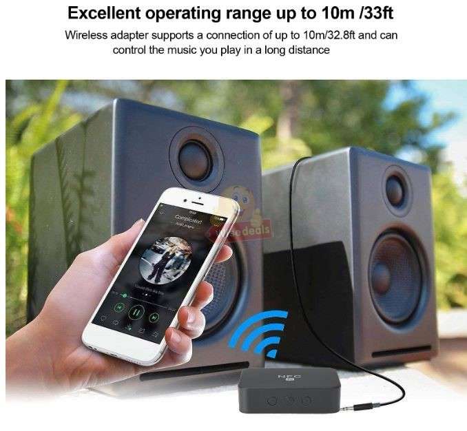 Bluetooth 5.0 Audio Receiver with NFC Function RCA AUX Ports for Home and Car Stereo