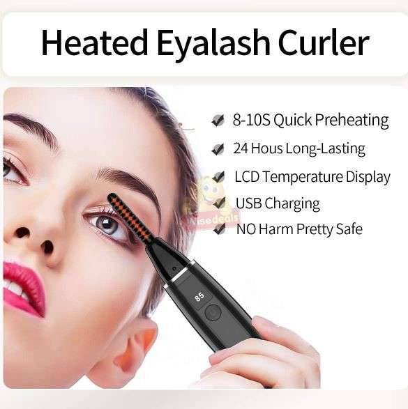 Electric LED Display Eyelash Curler USB Rechargeable 2 Temperature settings