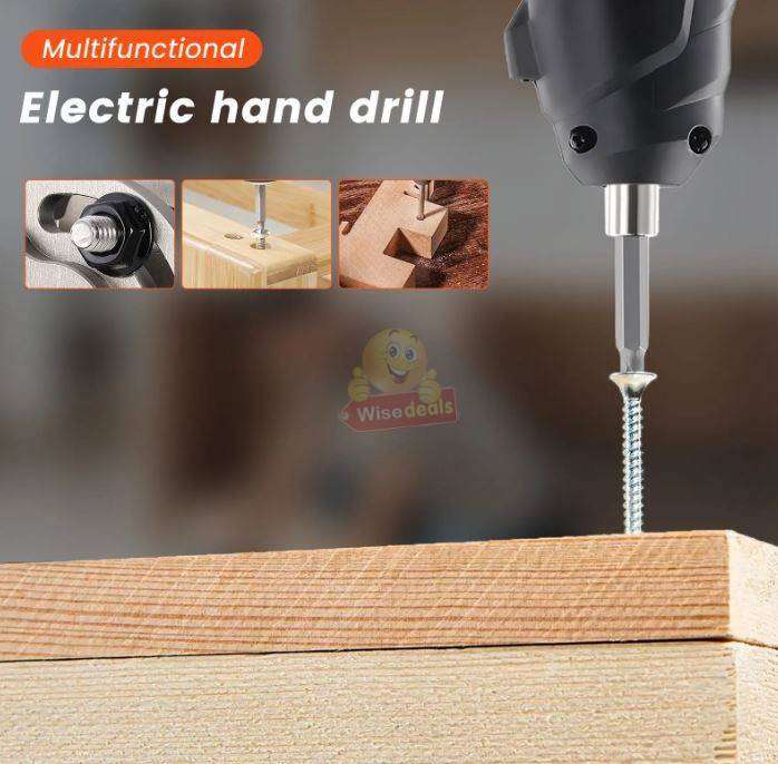 47Pcs 3.6V Cordless Electric Screwdriver Tool Kit