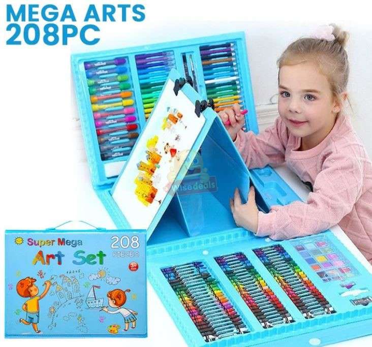 208 Piece Premium Art Set only available in Blue
