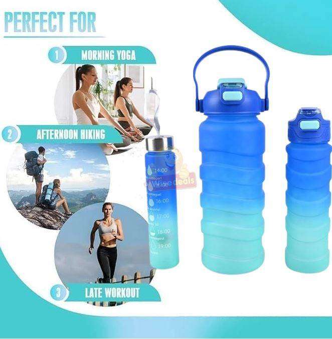 3 Piece Phone Stand Holder Water Bottle Set