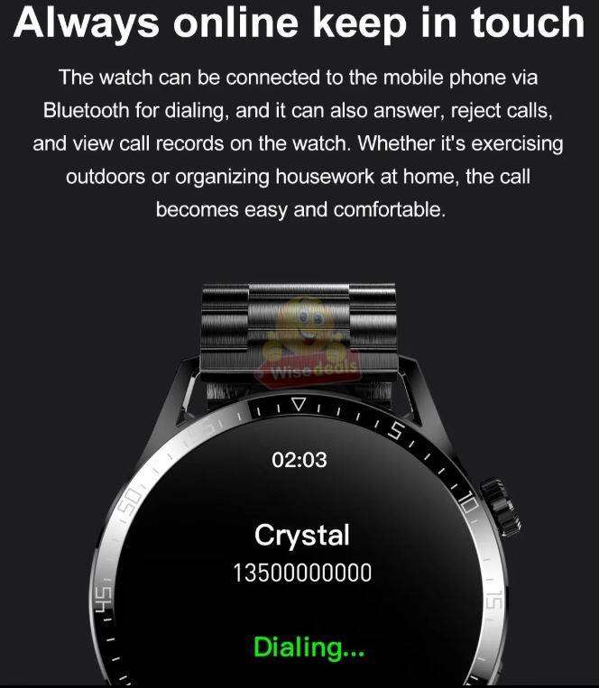 Smart Watch with 3 Straps