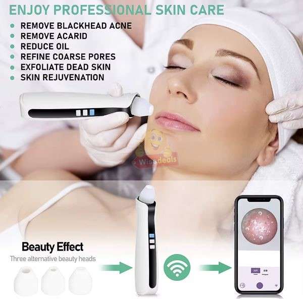 Enlarge by Camera 500X times WIFI Blackhead Remover