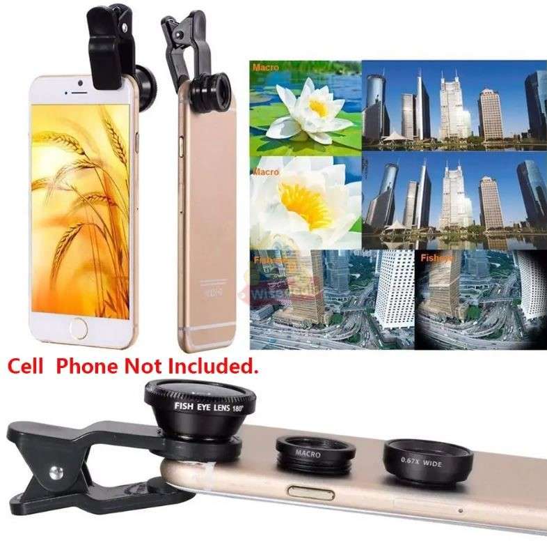 10 in 1 Bluetooth Cell Phone Lens Kit with Tripod & Selfie Stick - 8X Magnification