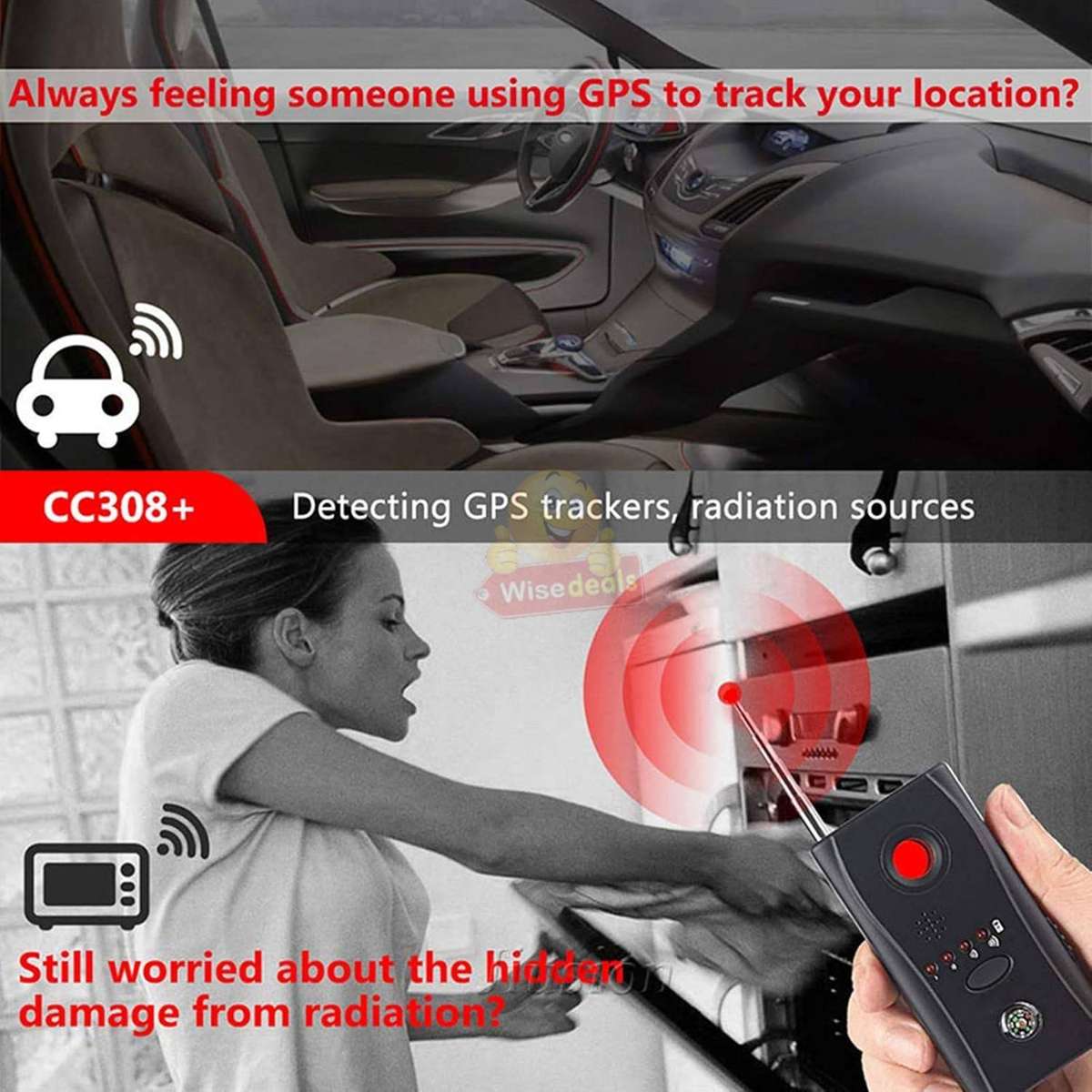 Anti-Spy RF Signal GSM Full-range All-round Finder Detector
