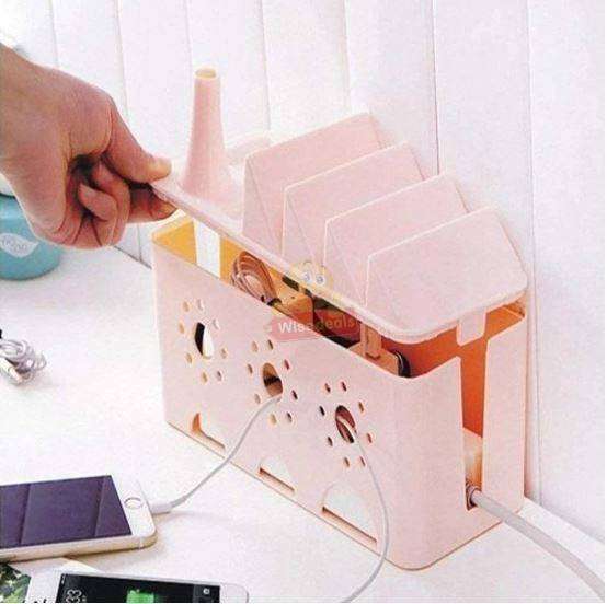 Cable Storage Box and Phone Stand