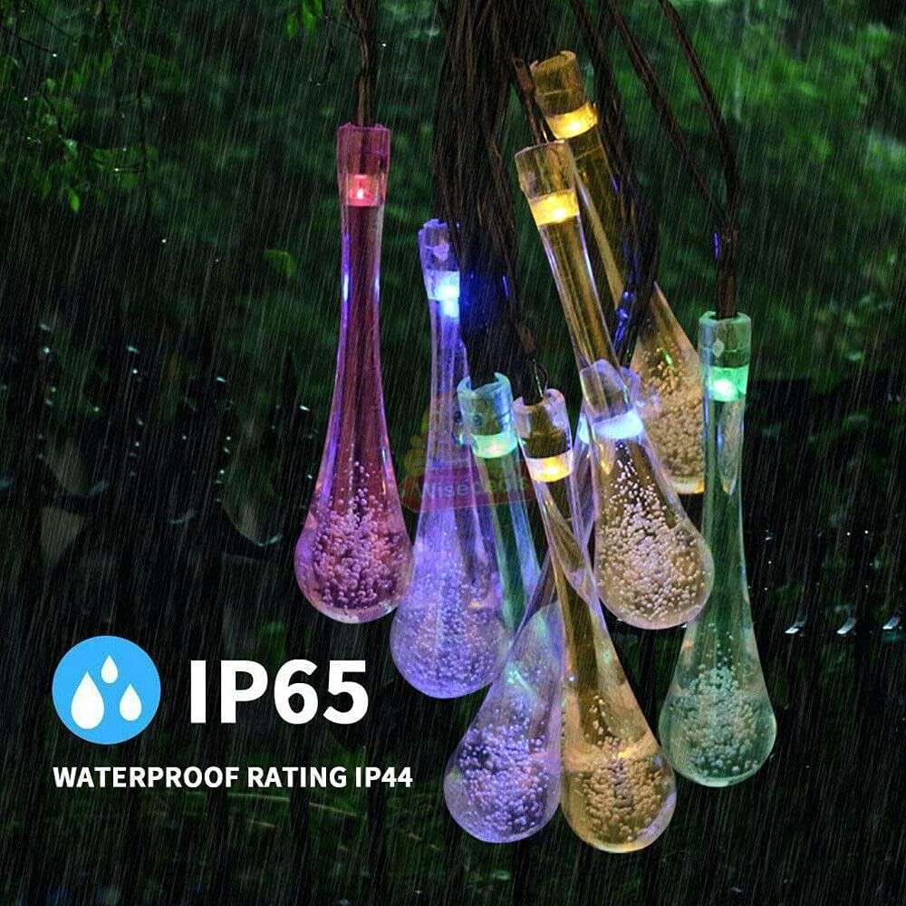 9.5M SOLAR LED String Lights with 50 Multi-colour Bulbs
