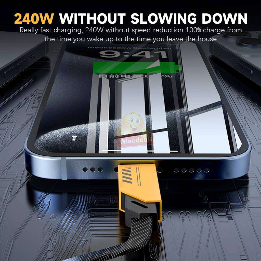 120W 3-IN-1 Fast Charging Data Cables