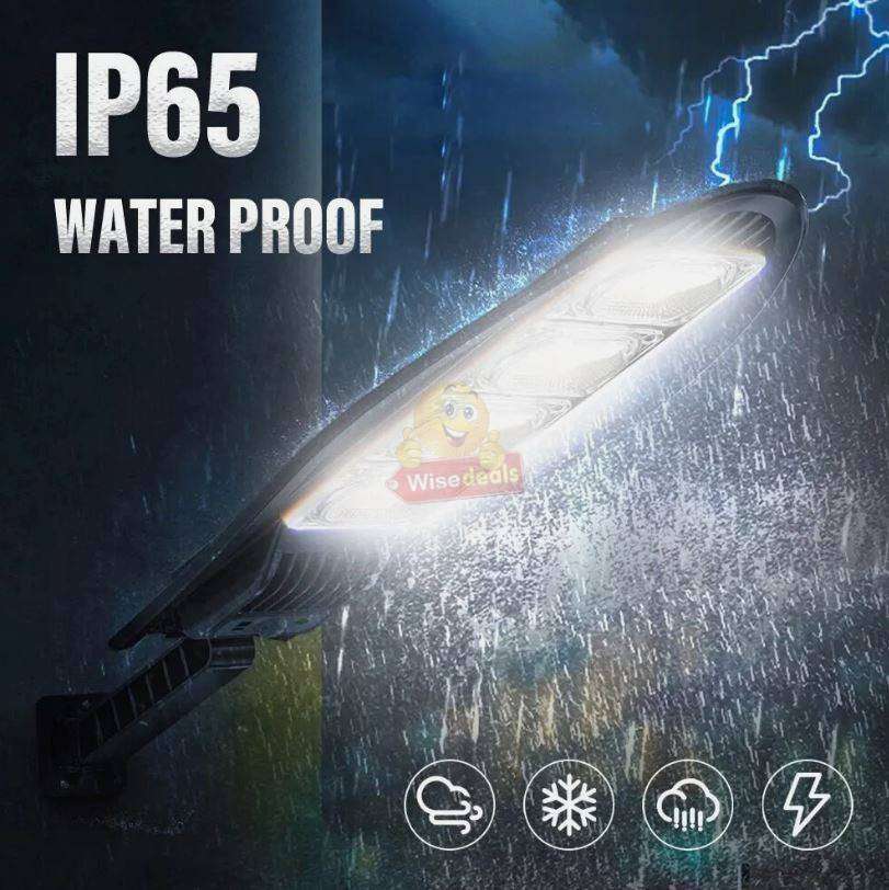 168 LED Solar Street Light with Motion Detector and Remote Control