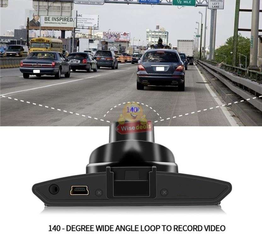 Car Dash Cam full HD with G-Sensor Motion Detection Loop-Cycle Recording