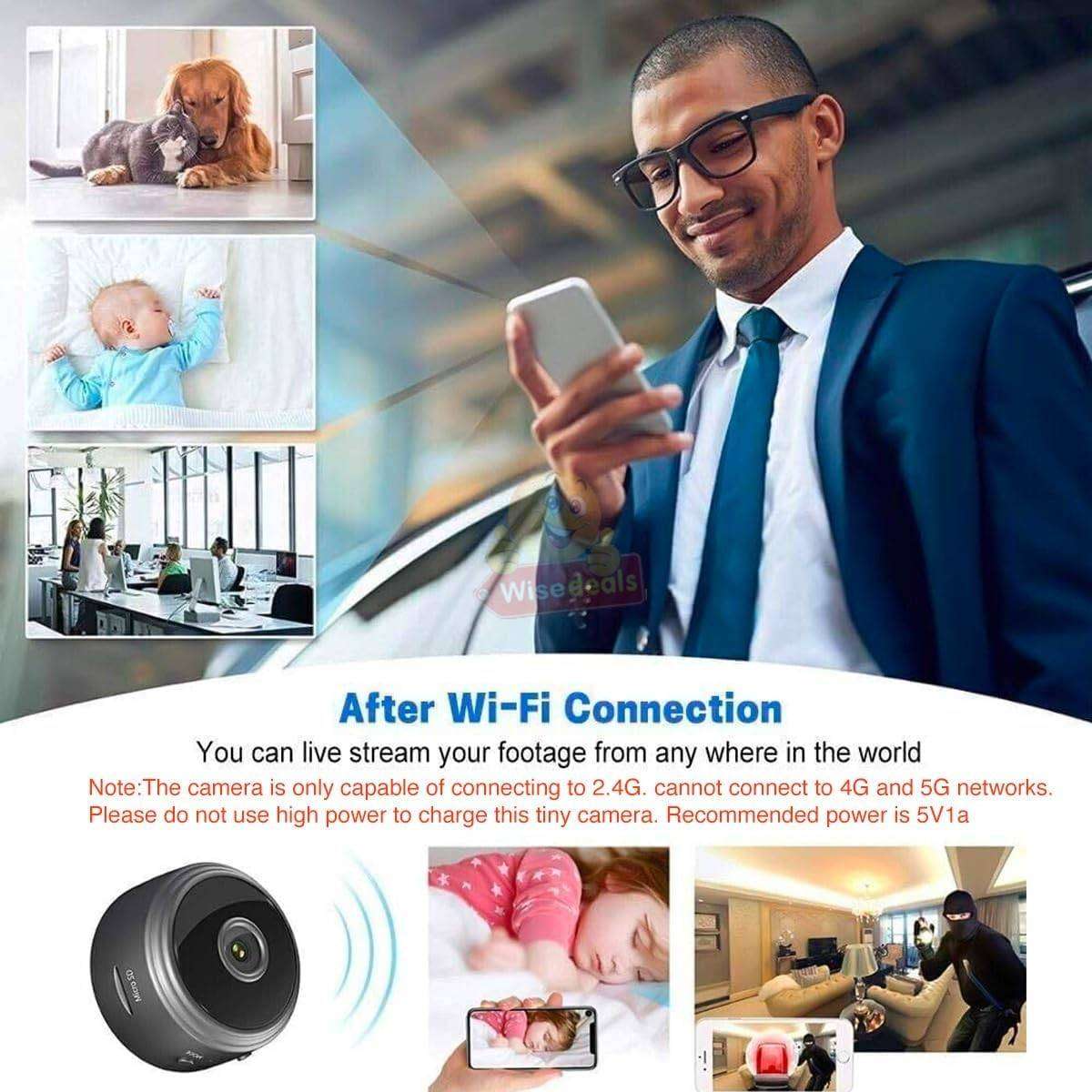Mini HD Magnetic WIFI Indoor IP Web Monitor Camera